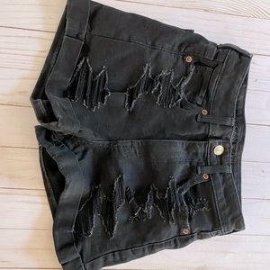 Women’s Black Jean Shorts
